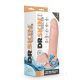 DR. SKIN 7INCH SELF LUBRICATING DILDO - Herés, vízálló, letapasztható hevederbe is helyezhető dildó