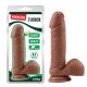 Fashion Dude 7.9 inch Cock Latin - Herés, vízálló, letapasztható dildó