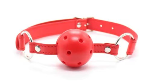  EwToys- Red Ball Gag - Piros szájpecek