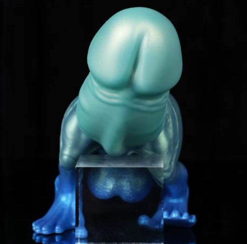 EwToys - Monster dildo 15- Dino pénisz szörnyecske - L méret - kék