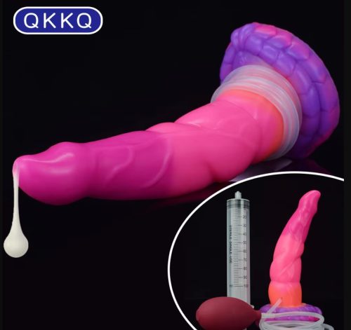 EwToys - Monster Ejakuláló dildo 17 - Műspermával tölthető sárkyánypénisz szörnyecske