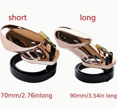 EwToys - Péniszketrec lakattal - rose gold - választható méret