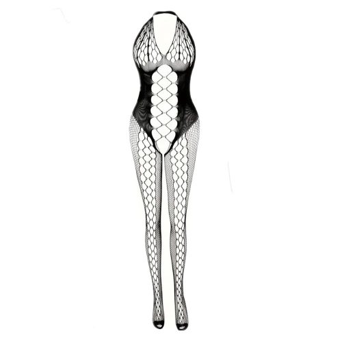 EwToys Bodystocking B24 - Fekete necc harisnyaoverall