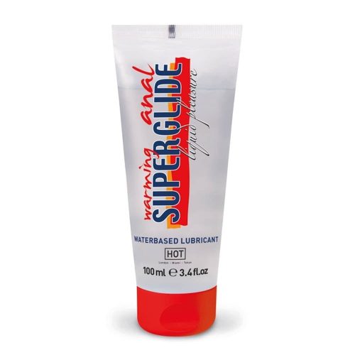 HOT Anal Superglide Warming Liquid Pleasure - waterbased lubricant 100 ml - Forrósító vízbázisú anál síkosító