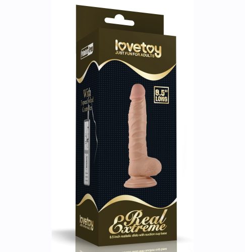 Lovetoy - 8.5" Real Extreme Dildo 1 - herés, letapasztható dildó 