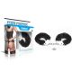 Lovetoy - Fetish Pleasure Fluffy Hand Cuffs Black - Fekete, plüss bilincs