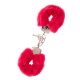 Lovetoy Metal Handcuff With Plush Red - Piros plüssel fedett bilincs