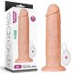 Lovetoy - 11'' Realistic Long Vibrating Dildo Flesh - Extra méretű, vibrációs dildó