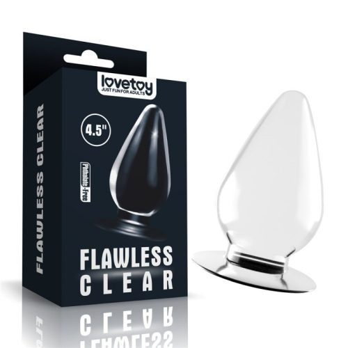 4.5'' Flawless Clear Anal Plug - Lovetoy átlátszó anál dugó