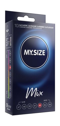 MY SIZE MIX Condoms 60 mm (10 pieces) - Többfajta prémium óvszer egy dobozban