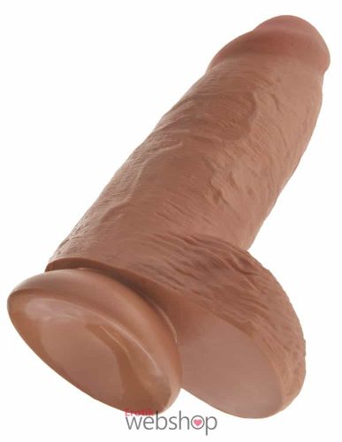 Pipedream King Cock Chubby- Bőrszerű tapintású, letapasztható dildó 21-25cm