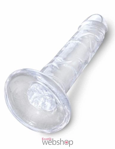 Pipedream King Cock Clear 6" Cock- Áttetsző, letapasztható dildó 16-20cm