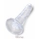 Pipedream King Cock Clear 6" Cock- Áttetsző, letapasztható dildó 16-20cm