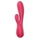 Satisfyer - Mono Flex (Red) app-vezérelt, csiklóizgatós, g-pontos, vízálló vibrátor, 2 motorral