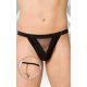 Softline Thong 4426    black/ SL- Férfi erotikus alsó- fekete