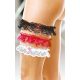 Softline Garter 7401 black/ SL - Fekete, harisnyakötő masnival S/L