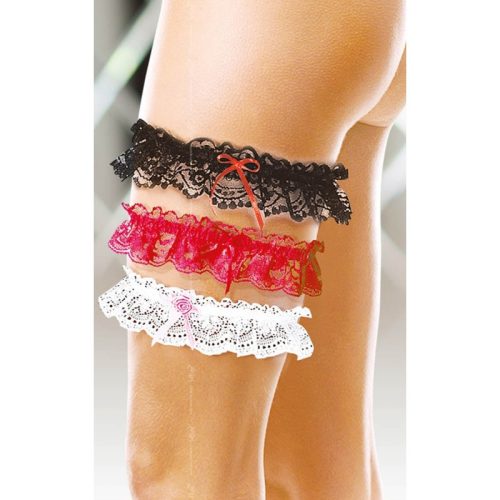 Softline Garter 7401 red/ SL - Piros, harisnyakötő masnival S/L