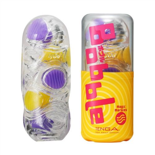 TENGA Bobble Magic Marbles - Tenga színes maszturbátor, lila-sárga