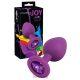 You2Toys -Colorful Joy Jewel Purple Plug - Lila, köves, bőrbarát, szilikon análdugó