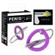 You2Toys Penis Plug + Silicone Glans Ring - Húgycső tágító, makkra helyezhető gyűrűvel